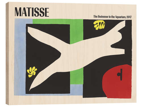 Wood print The Swimmer in the Aquarium, 1947