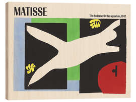 Wood print The Swimmer in the Aquarium, 1947 - Henri Matisse