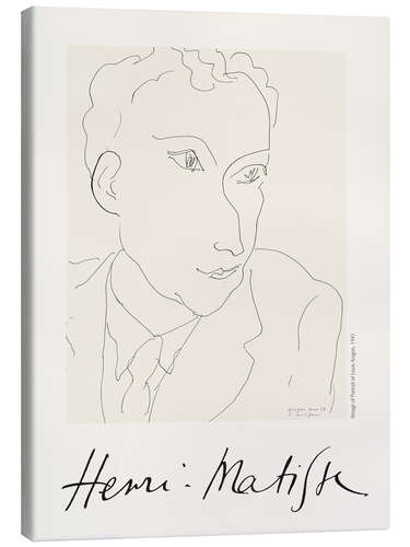 Obraz na płótnie Portrait of Louis Aragon, 1943