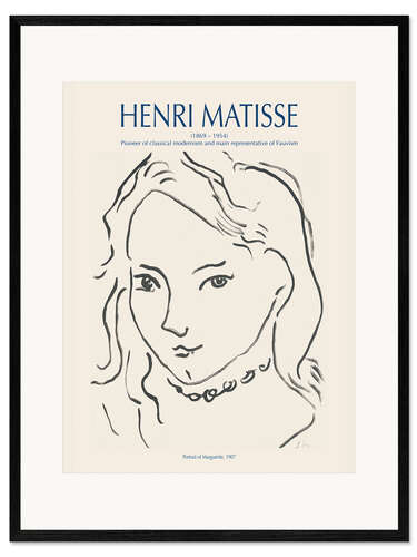 Gerahmter Kunstdruck Portrait of Marguerite, 1907