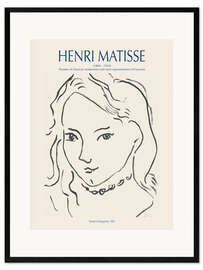 Impression artistique encadrée Portrait of Marguerite, 1907