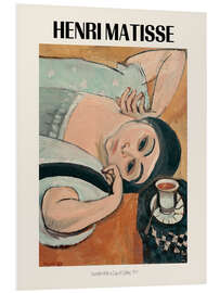 Hartschaumbild Laurette With a Cup of Coffee, 1917