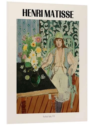 Stampa su PVC The Black Table, 1919