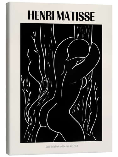 Lienzo Study of the Nude and the Tree No 3, 1944