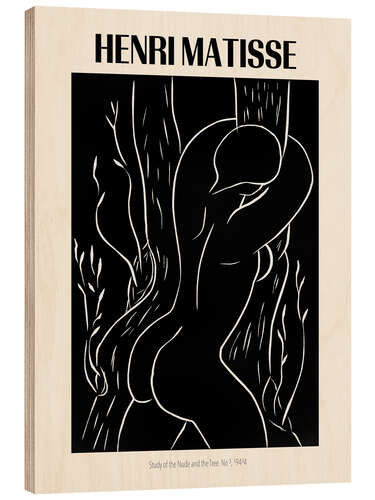 Wood print Study of the Nude and the Tree No 3, 1944