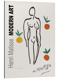 Obraz na aluminium Female Nude With Oranges