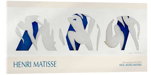 Acrylglasbild Dance, grey, blue, white, 1935/36