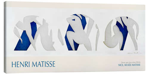 Quadro em tela Dance, grey, blue, white, 1935/36