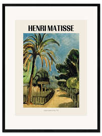 Impression artistique encadrée English Garden in Nice, 1918