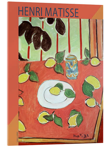 Tableau en verre acrylique Lemons, undated