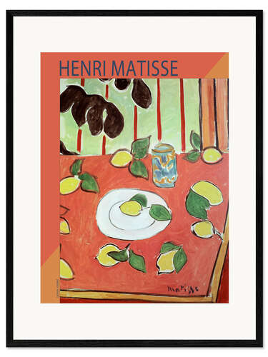 Impresión de arte enmarcada Lemons, undated