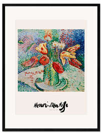 Gerahmter Kunstdruck Tulipes Perroquets (Papageientulpen), 1905