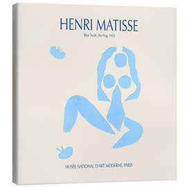 Canvas print Blue Nude, the frog, 1952 - Henri Matisse