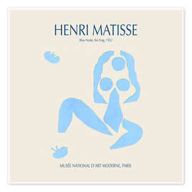 Tableau Blue Nude, the frog, 1952 - Henri Matisse