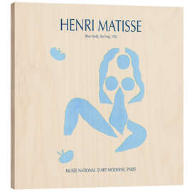 Wood print Blue Nude, the frog, 1952 - Henri Matisse