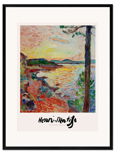 Impression artistique encadrée The Gulf of Saint Tropez, 1904