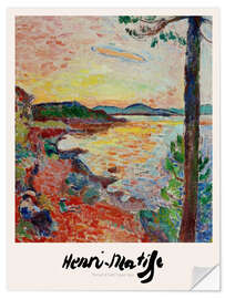 Selvklebende plakat The Gulf of Saint Tropez, 1904