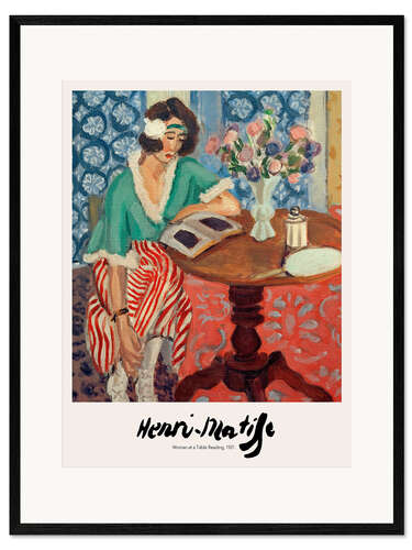 Gerahmter Kunstdruck Woman at a Table Reading, 1921