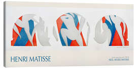 Leinwandbild Dance, Grey, Blue, Pink 1935/36 - Henri Matisse