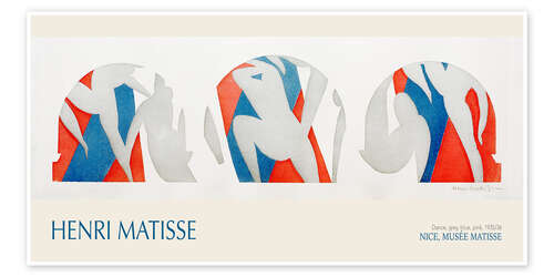 Poster Dance, Grey, Blue, Pink 1935/36