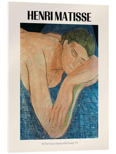 Obraz na szkle akrylowym The Dream (Figure Sleeping on Blue Ground), 1935