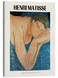 Tableau sur toile The Dream (Figure Sleeping on Blue Ground), 1935 - Henri Matisse