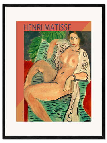 Framed art print Draped Nude, 1936