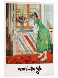 Quadro em plexi-alumínio Young Woman in a Green Dress, 1921