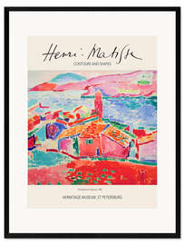 Impression artistique encadrée The Roofs of Collioure, 1925