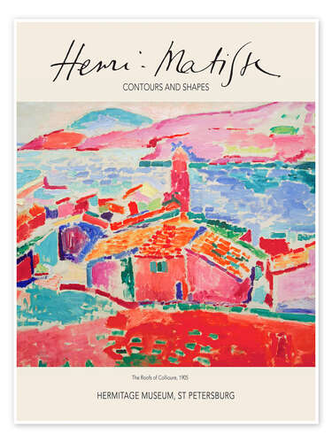 Poster The Roofs of Collioure, 1925