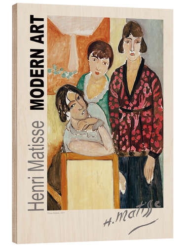 Tableau en bois Three Sisters, 1917