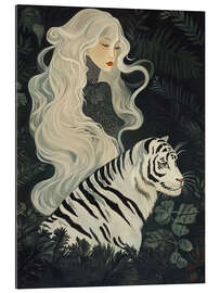 Gallery print White Japandi Tiger Woman - Frank Daske