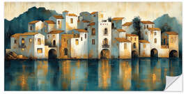 Wandsticker Goldene Reflexion