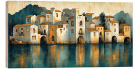 Cuadro de madera Golden reflection - DejaReve