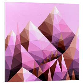 Magnettafel Pink Mountains