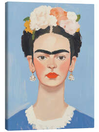 Canvas-taulu Frida Kahlo on Blue