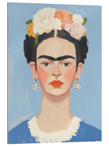 Gallery print Frida Kahlo on Blue