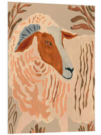 Hartschaumbild Abstrakter rustikaler Widder