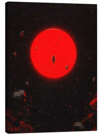 Canvas-taulu Red Moon - Taudalpoi
