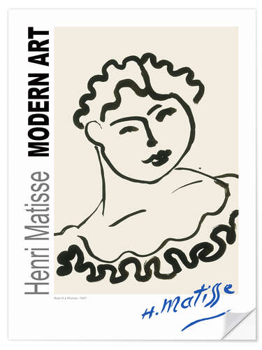 Wandsticker Bust of a Woman, 1947