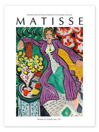 Plakat Woman in a Purple Coat, 1937 - Henri Matisse