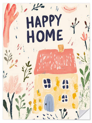 Wandsticker Happy Home