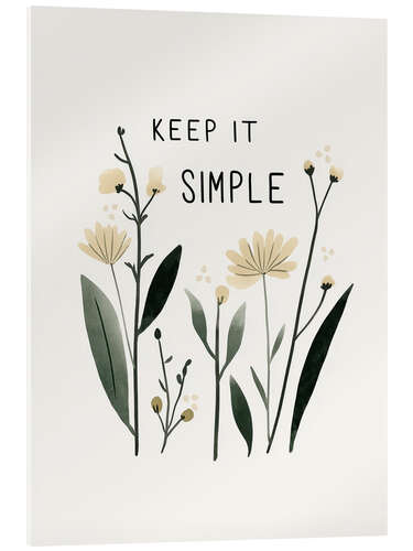 Cuadro de metacrilato Keep It Simple
