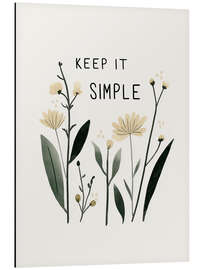 Alumiinitaulu Keep It Simple - treechild