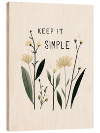 Tableau en bois Keep It Simple - treechild