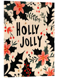 Tableau en verre acrylique Holly Jolly - treechild