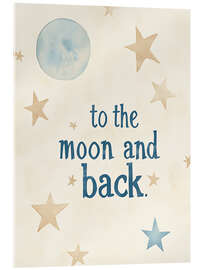 Obraz na szkle akrylowym To The Moon And Back - treechild