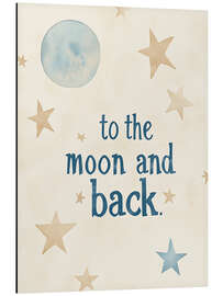 Cuadro de aluminio To The Moon And Back - treechild