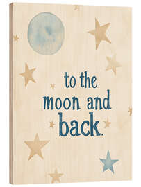 Puutaulu To The Moon And Back - treechild