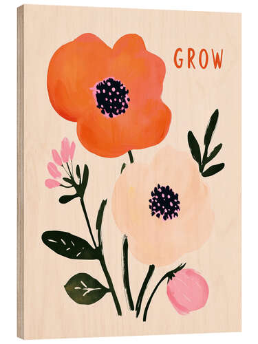 Tableau en bois Grow